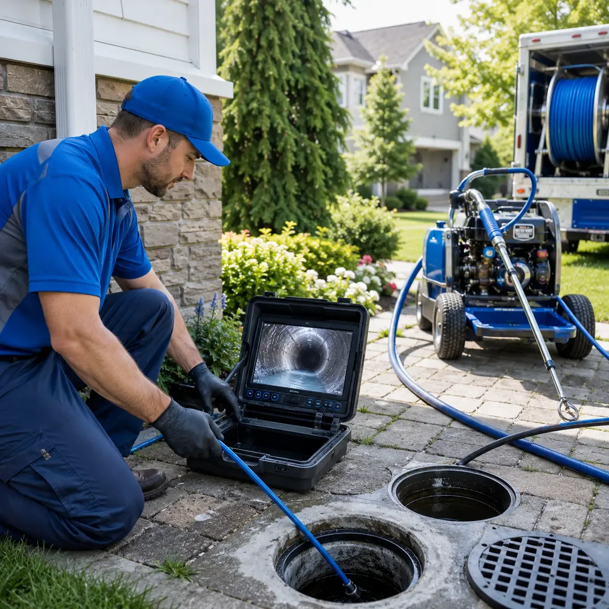Outdoor drain cleaning professionals serving Point Comfort, TX